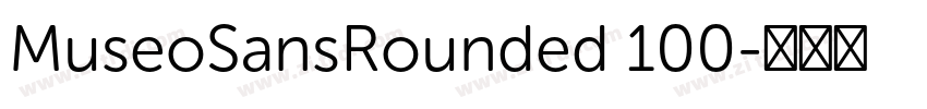MuseoSansRounded 100字体转换